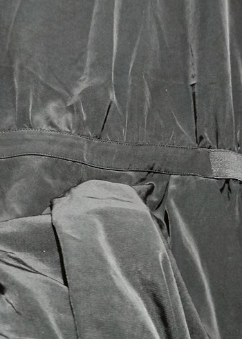 SPAZİO SIRTI DANTEL DETAYLI SİYAH  SATEN Mini Tulum - Görsel 5