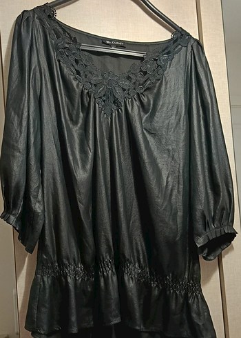 JOURNEY Parlak Siyah Deri Mini Elbise - Görsel 4