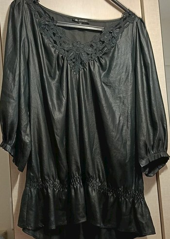 JOURNEY Parlak Siyah Deri Mini Elbise - Görsel 11