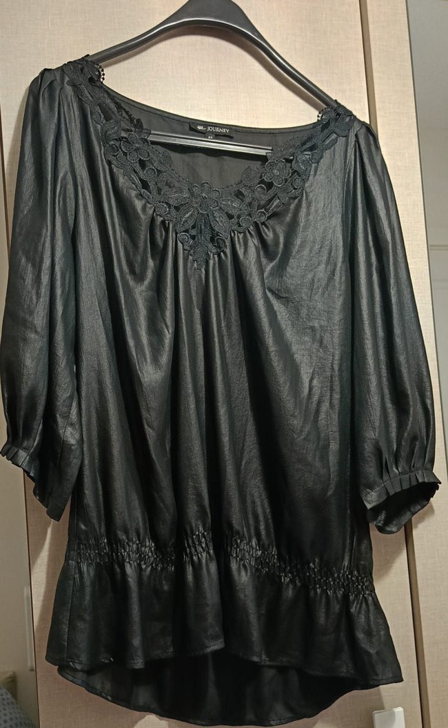 JOURNEY Parlak Siyah Deri Mini Elbise - Görsel 4