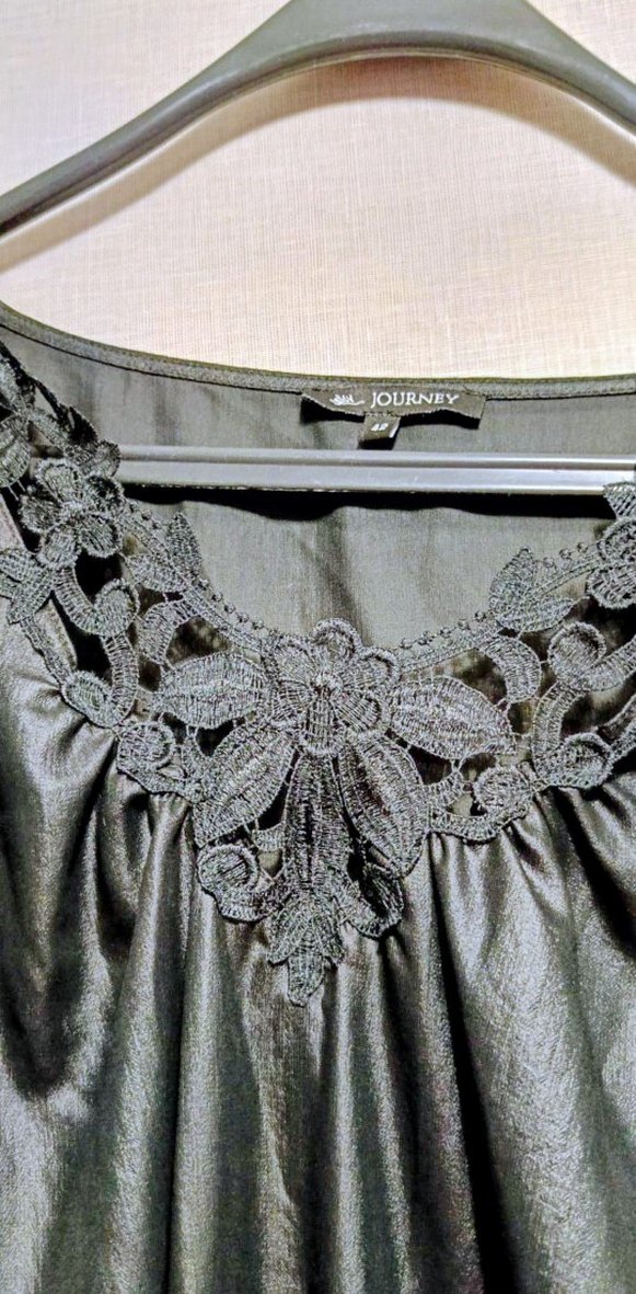 JOURNEY Parlak Siyah Deri Mini Elbise - Görsel 2