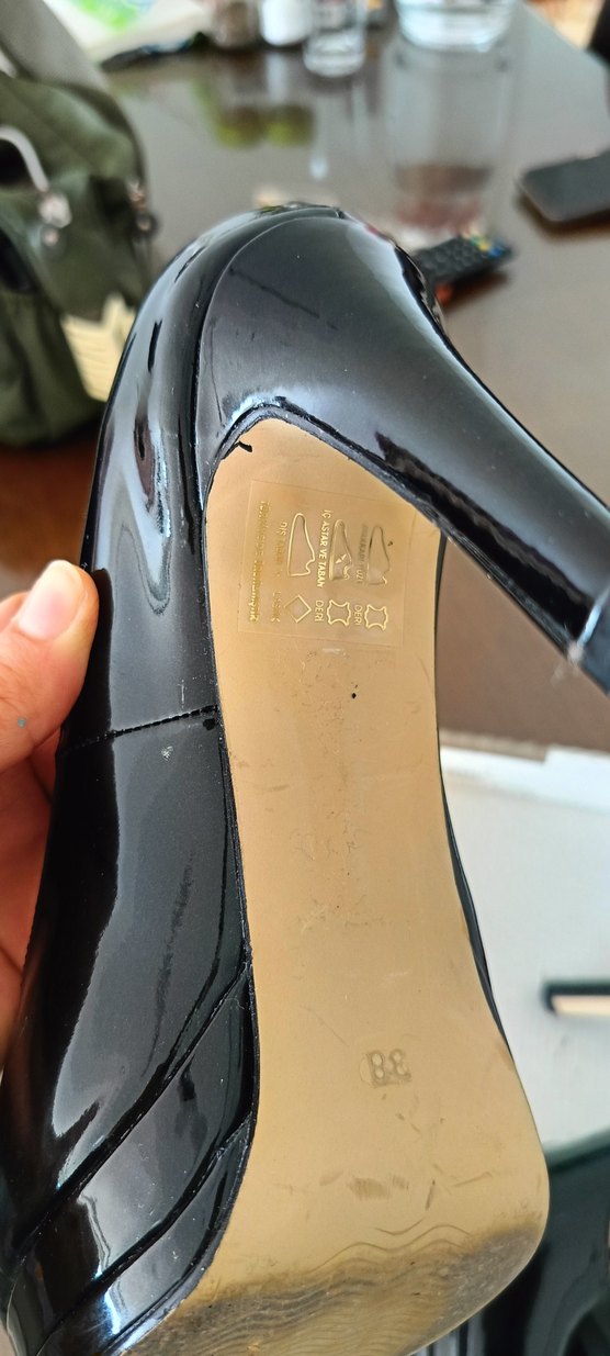 YENİ DERİMOD HAKİKİ DERİ RUGAN 38 NUMARA STİLETTO - Görsel 3