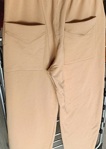 SIFIR Bej Rahat Kesim Kadın Sweatpant - Görsel 7