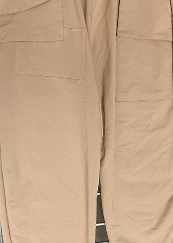 SIFIR Bej Rahat Kesim Kadın Sweatpant - Görsel 9