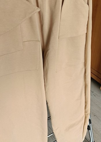 SIFIR Bej Rahat Kesim Kadın Sweatpant - Görsel 3