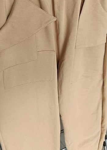 SIFIR Bej Rahat Kesim Kadın Sweatpant - Görsel 2