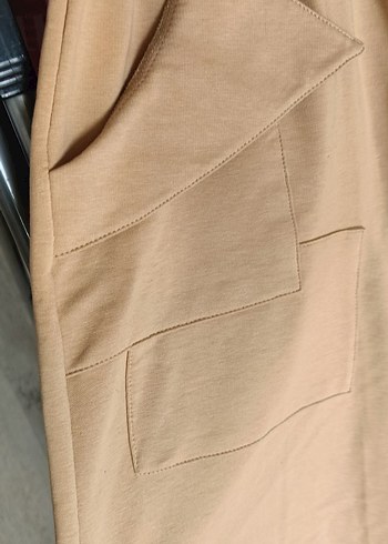 SIFIR Bej Rahat Kesim Kadın Sweatpant - Görsel 5