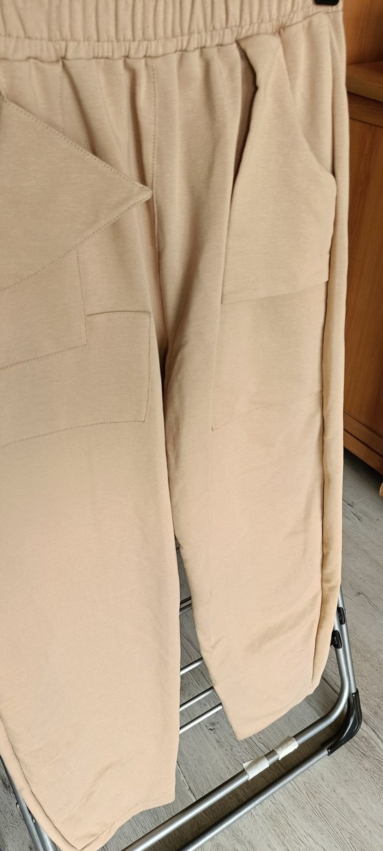 SIFIR Bej Rahat Kesim Kadın Sweatpant - Görsel 3