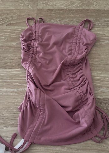 Pembe Drapeli Askılı Kadın Atlet