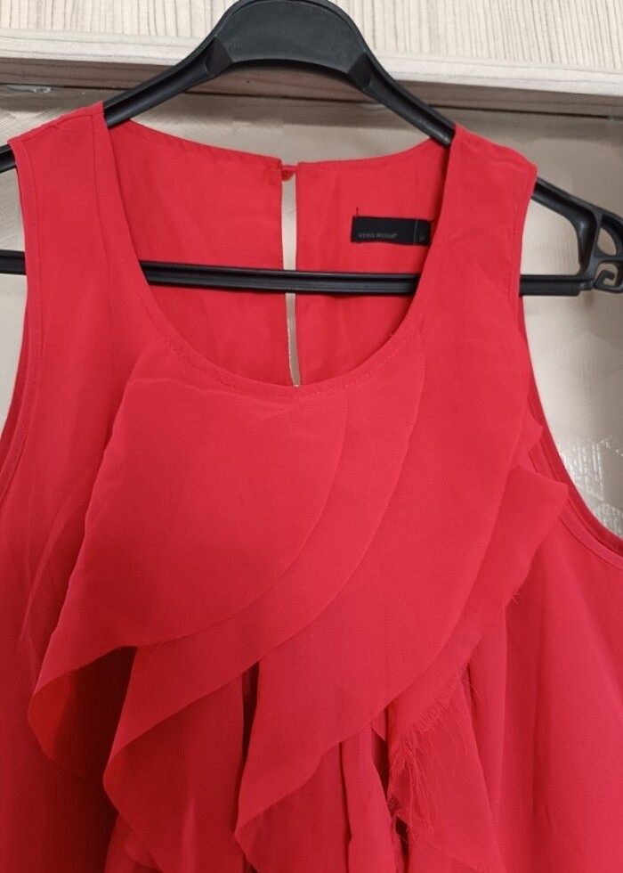 Nar çiçeği mini abiye M beden  - Görsel 4