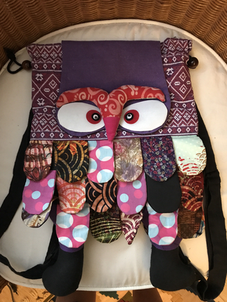 Designer Baykus sırt çantası