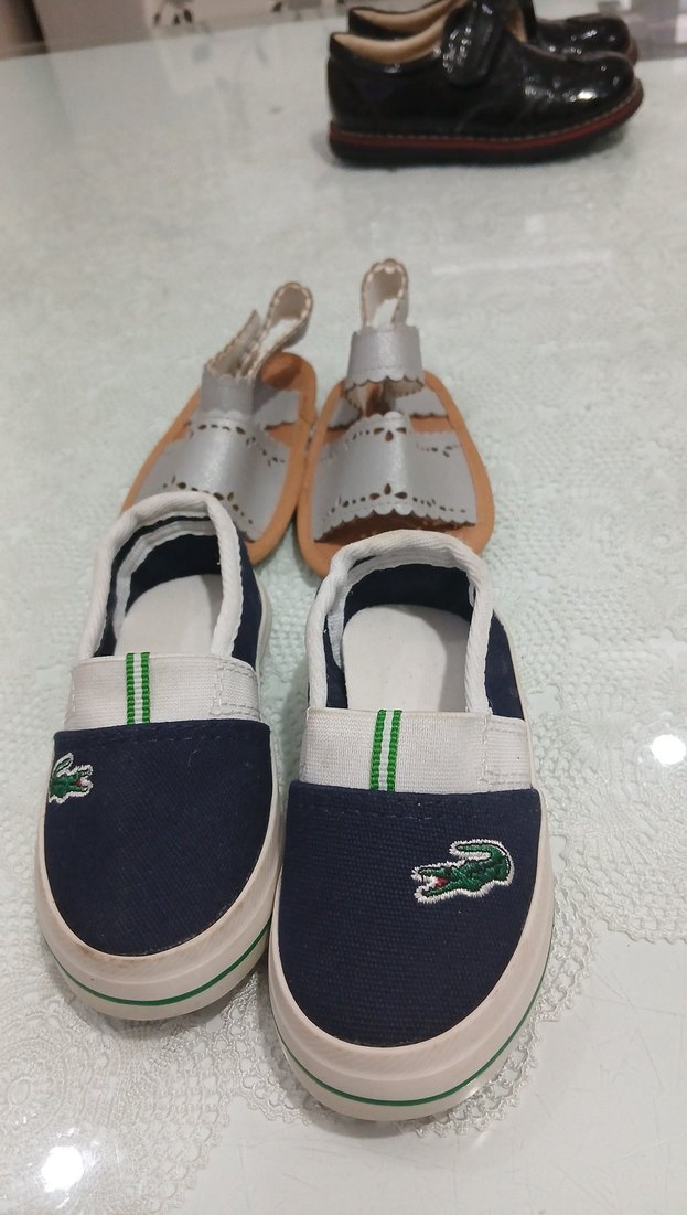 Kız Çocuk Beyaz Nakışlı Cırt Cırtlı Terlik - Görsel 4