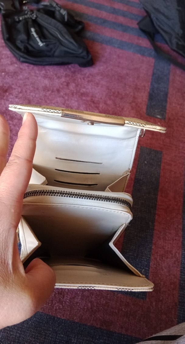 Ekose Desenli Beyaz Kadın Çapraz Çanta - Görsel 2