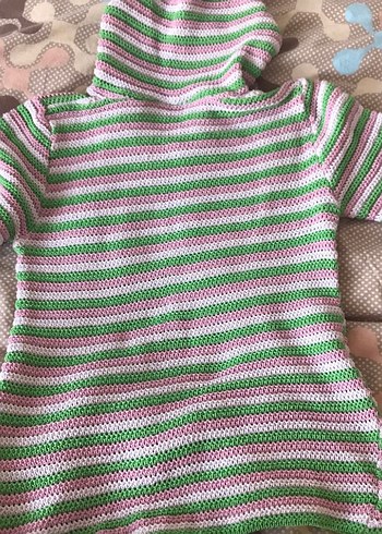 Kısa Kollu Örgü Kazak - Görsel 3