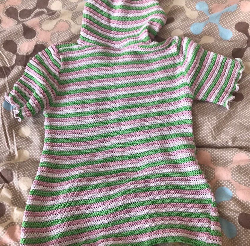 Kısa Kollu Örgü Kazak - Görsel 3