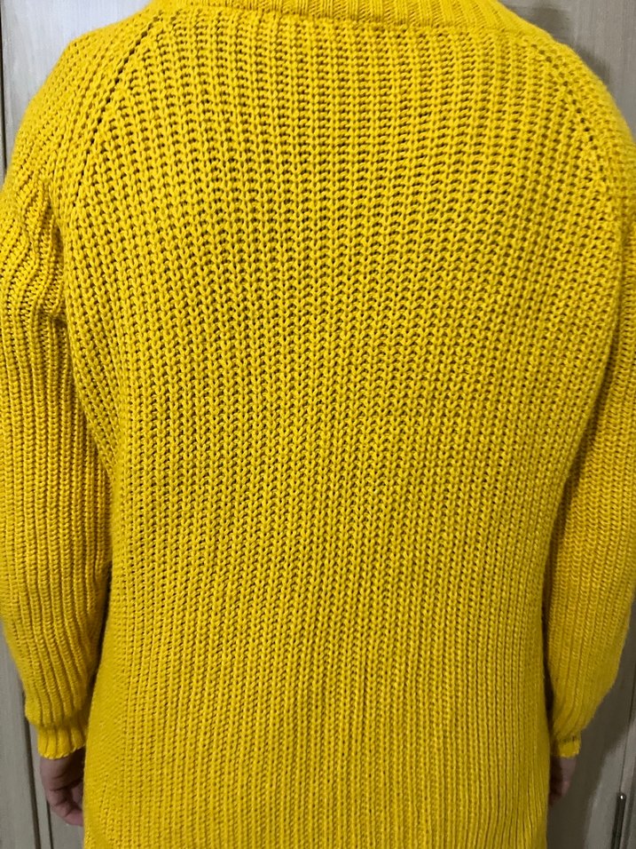 Kadın Sarı Boğazlı Triko Tunik - Görsel 4