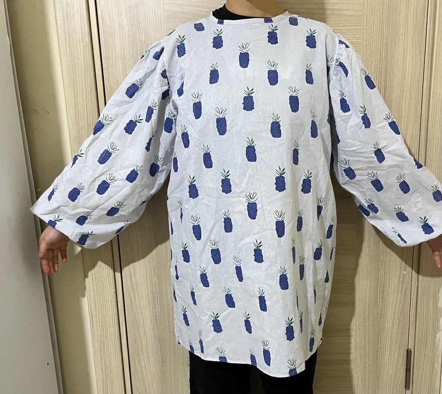 Ananas desenli uzun kollu hamile tunik - Görsel 3