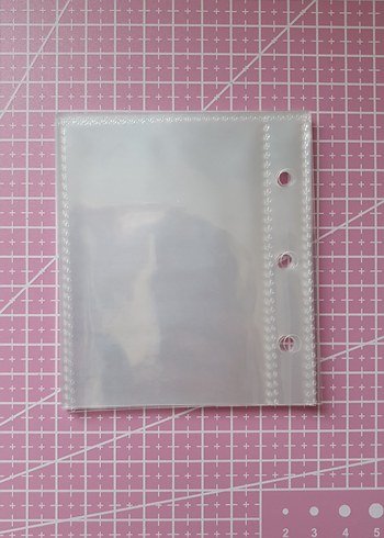  Beden Renk A8 Pembe Beyaz Macaron Binder ve 9 adet sayfa