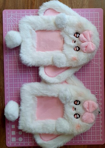 Pembe Beyaz Tavşanlı Pc Holder