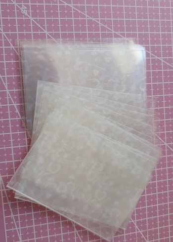  Beden Şeffaf Kalpli Hologramlı Sleeve