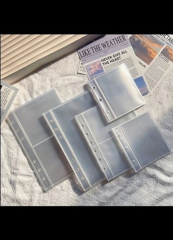 A6 2 bölmeli binder sayfası 