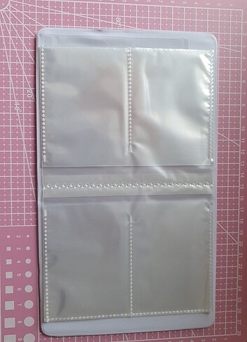 2 Bölmeli Beyaz Mavi Desenli Binder - Görsel 2