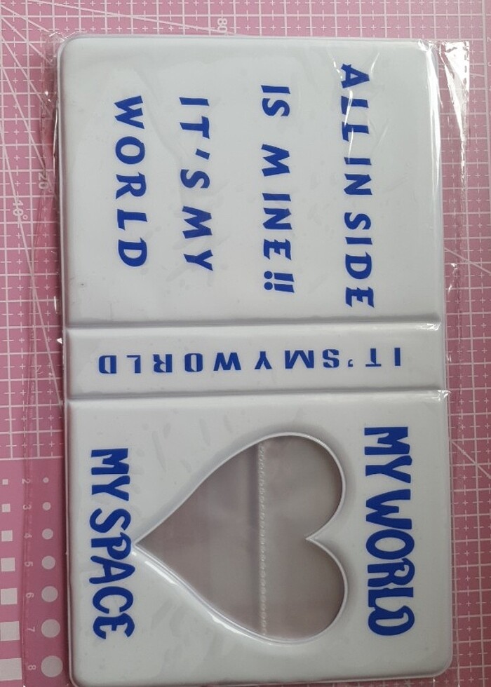 2 Bölmeli Beyaz Mavi Desenli Binder - Görsel 3