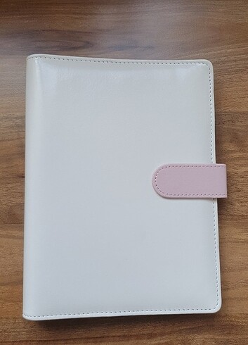 A5 Pembe Beyaz Macaron Binder 