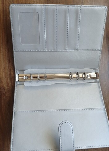  Beden A5 Gri Kurdeleli Macaron Binder 