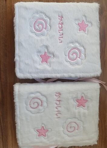 A5/A6 Pembe Beyaz Peluş Binder