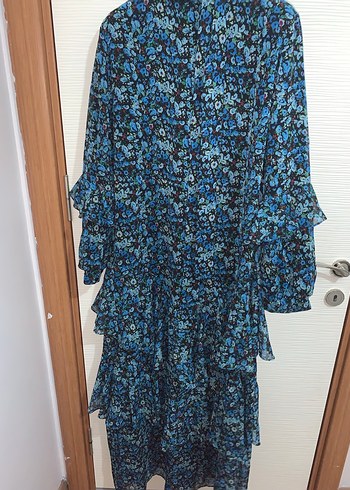 Fırfırlı abiye elbise - Görsel 6