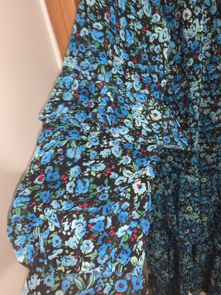 Fırfırlı abiye elbise - Görsel 5