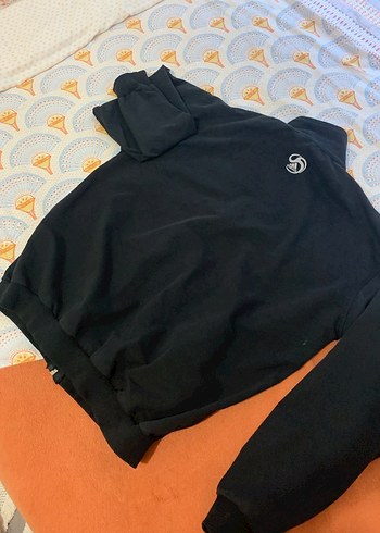 Siyah Fermuarlı Erkek  Sweatshirt - Görsel 3