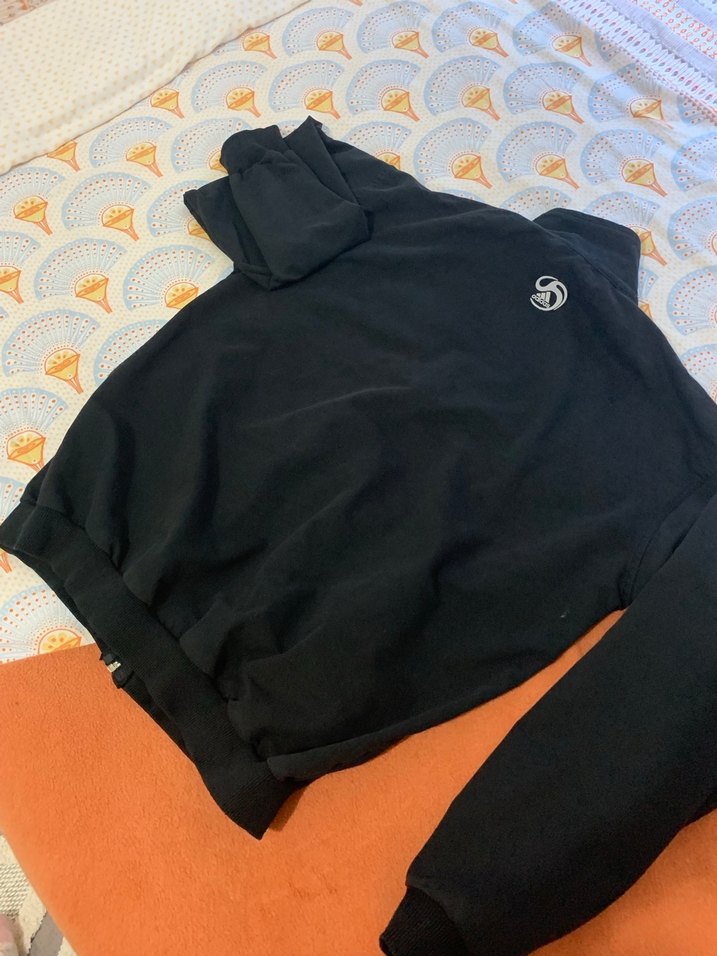 Siyah Fermuarlı Erkek  Sweatshirt - Görsel 3