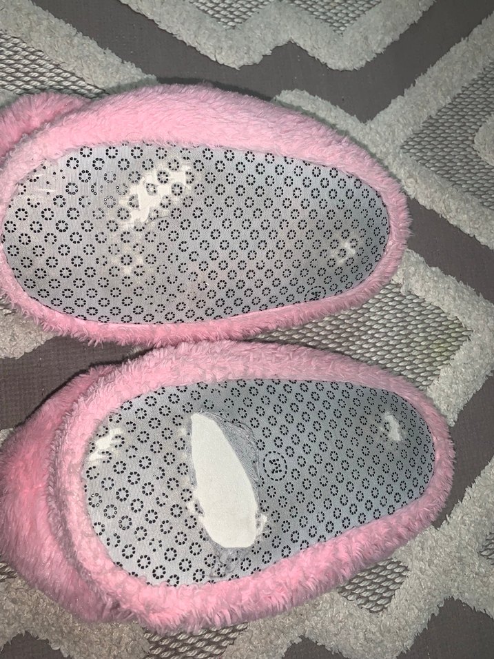 Kızlar için Pembe Peluş Tavşan Ev Terliği - Görsel 3