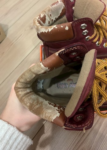 Bordo Kadın Süet Dolgu Topuklu Bot - Görsel 5