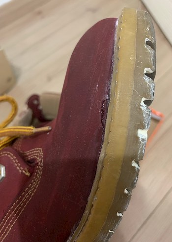 Bordo Kadın Süet Dolgu Topuklu Bot - Görsel 8