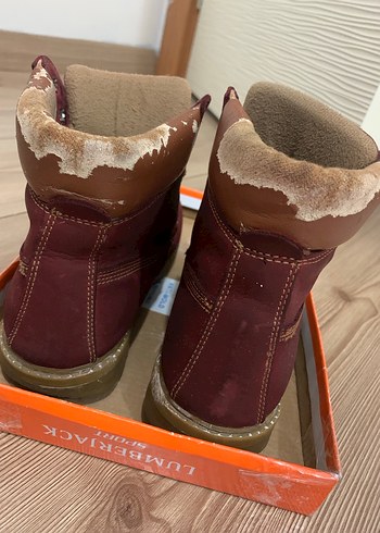 Bordo Kadın Süet Dolgu Topuklu Bot - Görsel 4