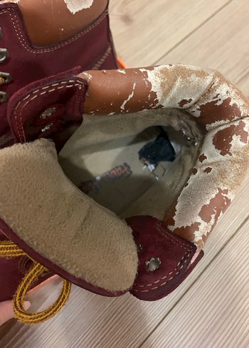 Bordo Kadın Süet Dolgu Topuklu Bot - Görsel 6