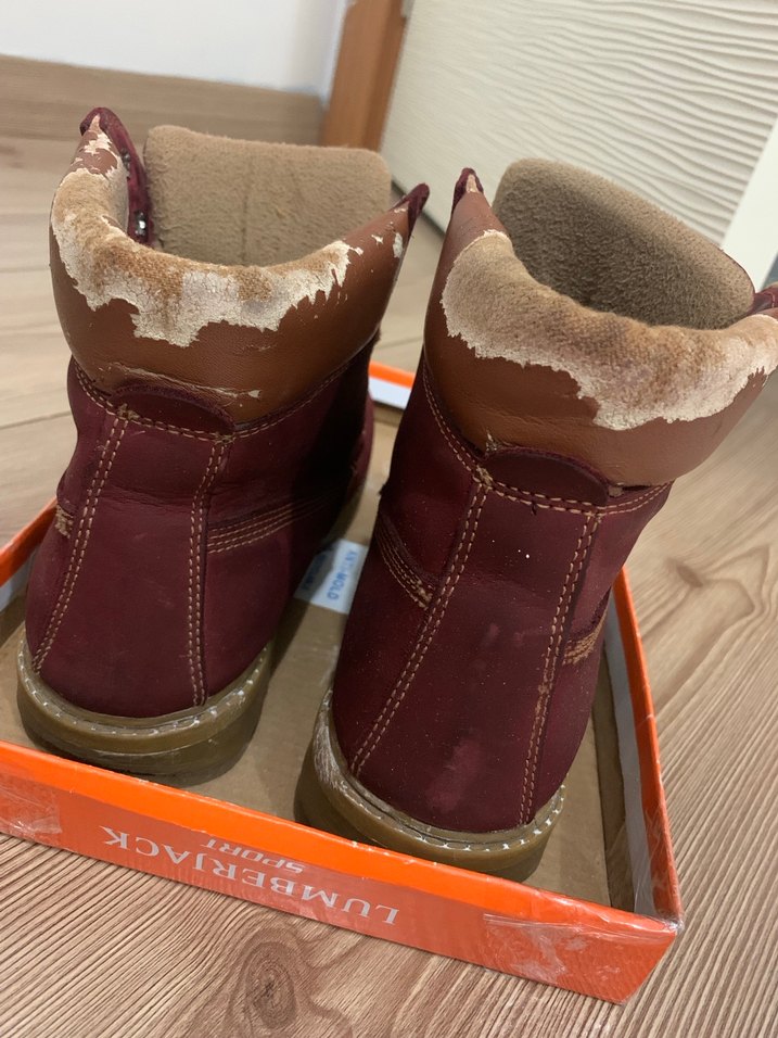 Bordo Kadın Süet Dolgu Topuklu Bot - Görsel 4