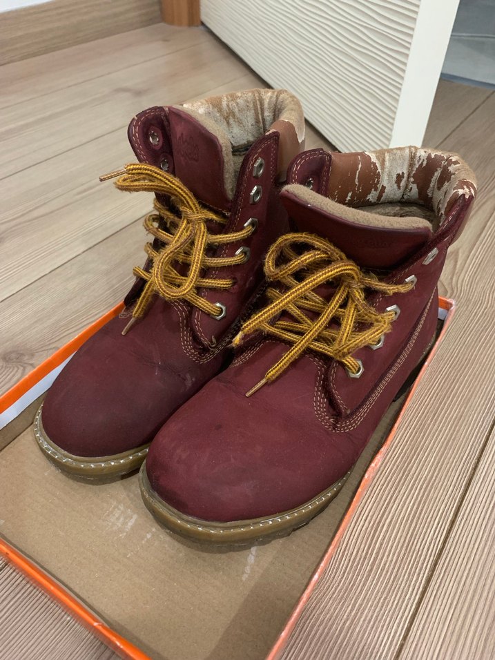 Bordo Kadın Süet Dolgu Topuklu Bot - Görsel 2