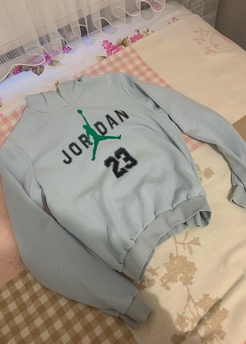 Gri Kapüşonlu Jordan Sweatshirt - Görsel 2