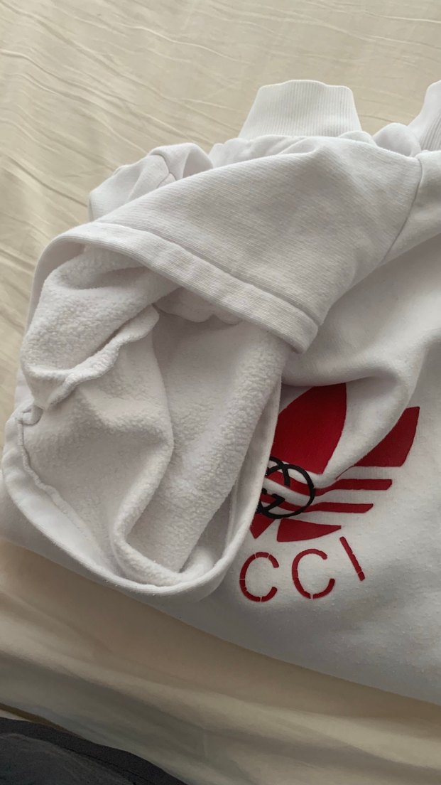 Beyaz Kapüşonlu Pamuklu Kadın Sweatshirt - Görsel 5