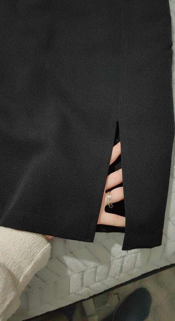 Kadın Siyah Uzun Kalem Etek - Görsel 2