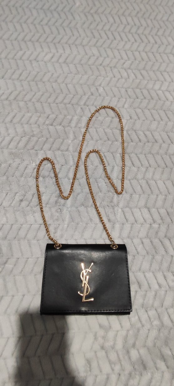 Zincir Detaylı Siyah Deri Kadın Çanta - Görsel 2