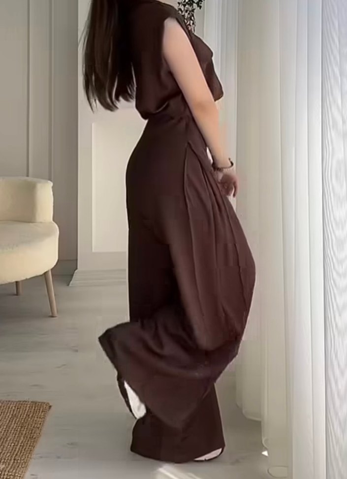 Kahverengi fermuarlı ikili takım - Görsel 3