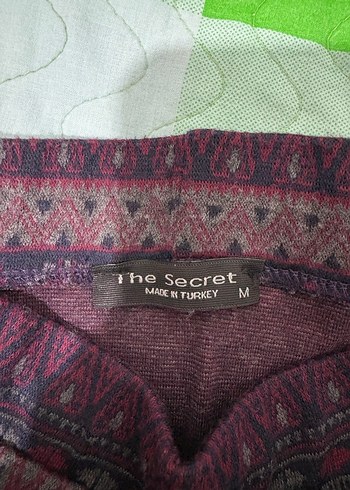 Bohem Renkli Örgü Mini Etek - Görsel 2