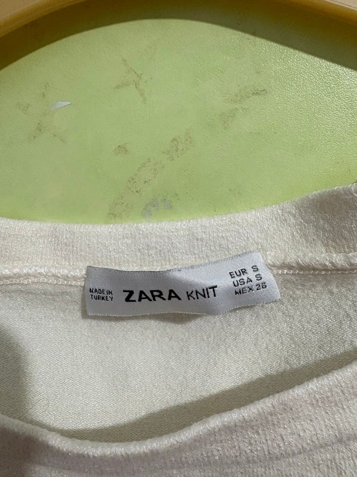 Beyaz Uzun Kollu Fırfırlı Bluz - Görsel 5