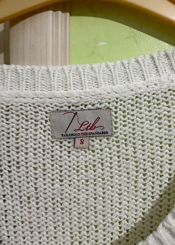 Renkli Baskılı Beyaz Kadın Triko Kazak - Görsel 4