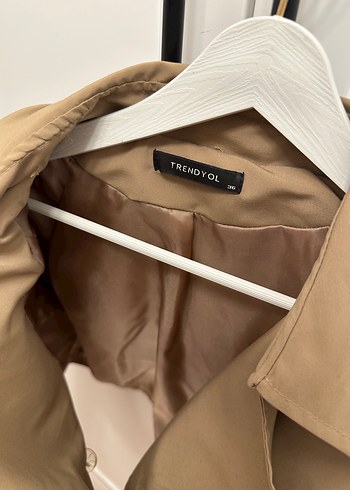 Trendyolmilla crop trençkot - Görsel 4